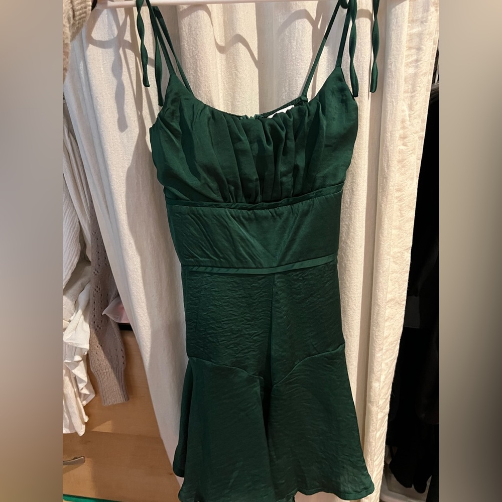 Dark green romper from Princess Polly